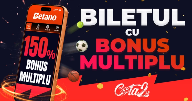Cum joci biletul zilei cu bonus multiplu la Betano la cote minime de 1.25!