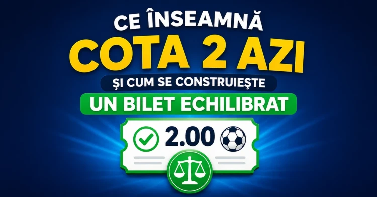 Ce înseamnă cota 2 azi și cum se construiește un bilet echilibrat