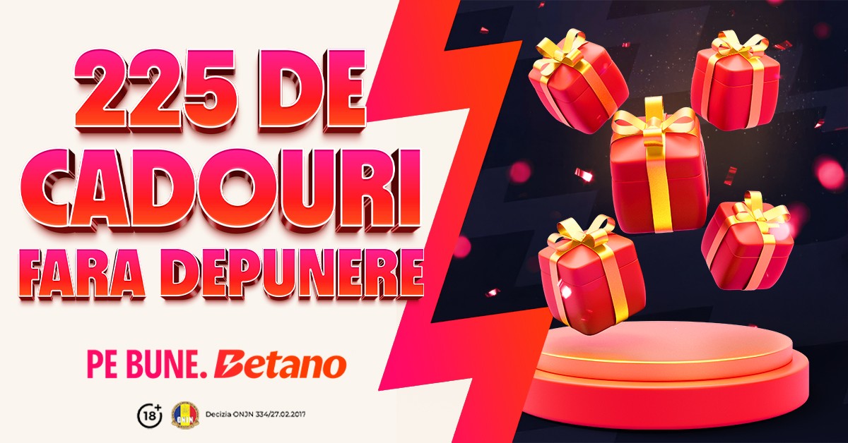 Bonus FĂRĂ DEPUNERE pentru jucătorii noi de la Betano!